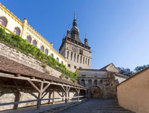 Sighisoara Clock Tower Stock Photos