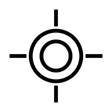 Sight and reticle icon. Target. Vector. Stock Illustration