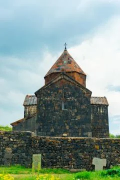 Sight of Armenia view of the Sevanavank monastery on a summer day 스톡 사진