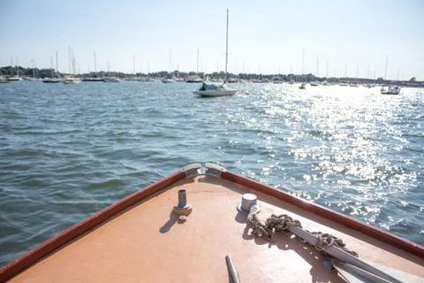 Sight off of Front of Boat Stock Photos