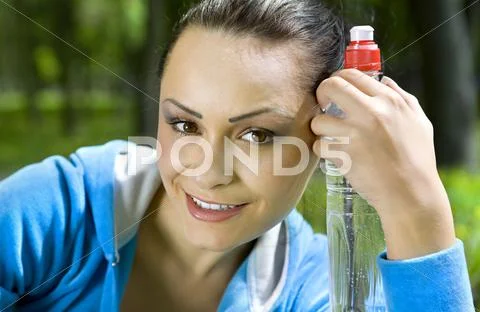 Sight of girl Stock Photos