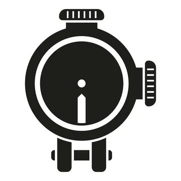 Sight icon simple vector. Rifle scope Stock Illustration