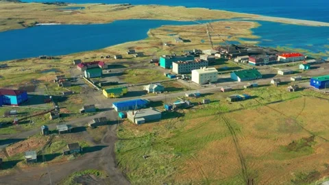 Sight at settlement from above. Stock Footage 164556174