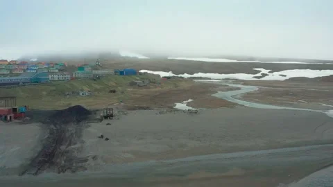 Sight at settlement from above. Stock Footage 164684851