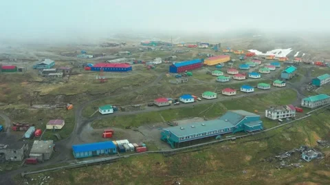 Sight at settlement from above. Stock Footage 165534105
