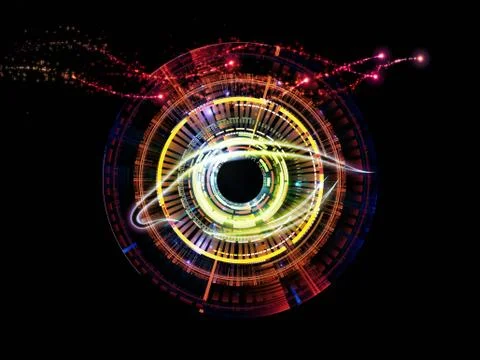 Sight of technology Stock Illustration