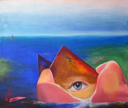 In Sight of Water Ilustración de archivo