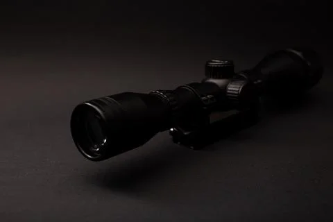 Sight for weapons on a yellow background Stock Photos