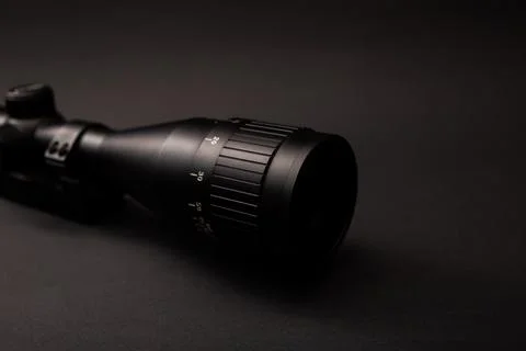 Sight for weapons on a yellow background Stock Photos