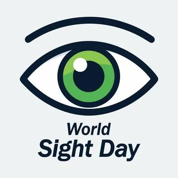 Sight world day eye logo Stock Illustration