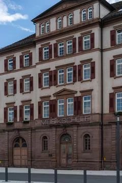 Sightseeing in black forest half timber house facade Stock Photos