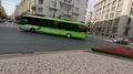 Sightseeing bus bringing new group of tourists to admire famous city places HD Footage