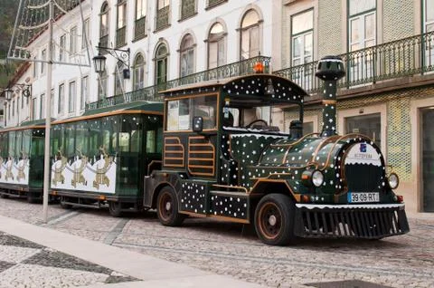 Sightseeing car train in tomar Stock Photos