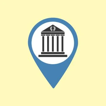 Sightseeing Pin Vector Stock Illustration