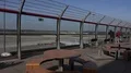 Sightseeing platform pan at airport Hamburg scenery 4k or 4k+ Resolution