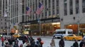 Sightseeing Tour Bicycle Ride New York City Busy Avenue Cars People Crowd Street HD Footage