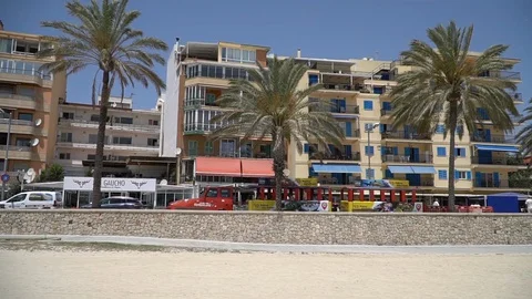 Sightseeing train tourism Stock Footage 128349049