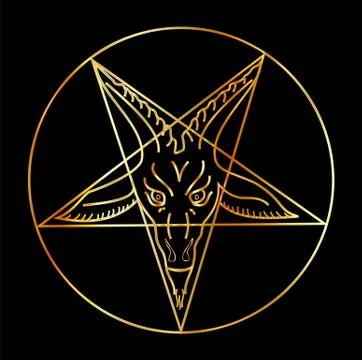 The Sigil of Baphomet  Stock Illustration