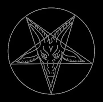 The Sigil of Baphomet  Stock Illustration