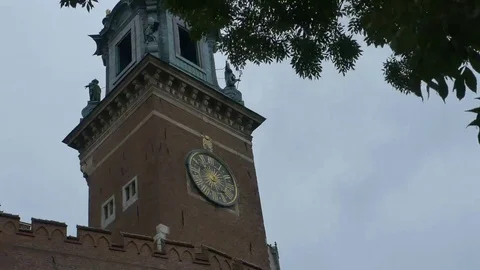 Sigismund Tower Clock in Krakow Stock Footage 69268777
