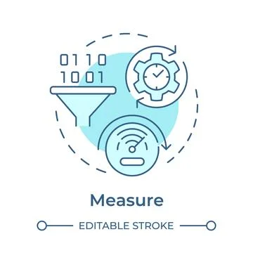 Sigma measure soft blue concept icon 스톡 일러스트