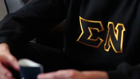 Sigma Nu Letters Stock Footage 75035227