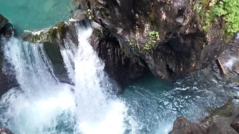 Sigmund Thun Gorge in Kaprun Stock Footage 224714061