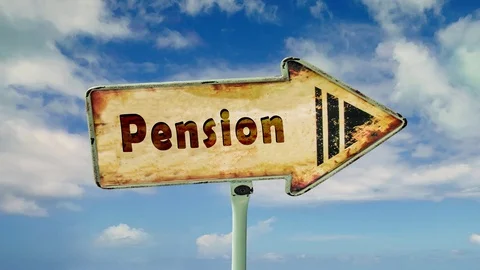 Sign 328 - Pension Stock Footage 127834076