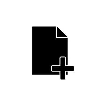 Sign add a document icon. Element of minimalistic icon for mobile concept and 스톡 일러스트