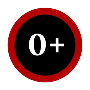 Sign age limit in vector イラスト素材