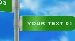 Sign and Clouds. Color Pack Stock After Effects
