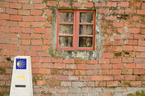 Sign and window. Stock Photos