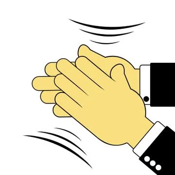 Sign of applauding hands 스톡 일러스트