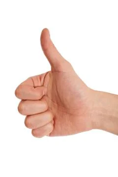 Sign of approval Foto stock