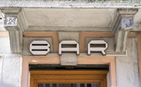 Sign of a bar Stock Photos