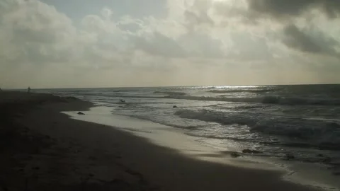A sign on a beach Video stock 156017140