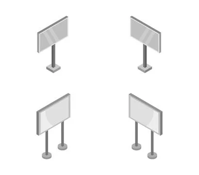 Sign board icon illustrated in vector on white background Stock Illustration
