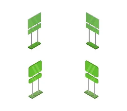 Sign board icon illustrated in vector on white background Stock Illustration