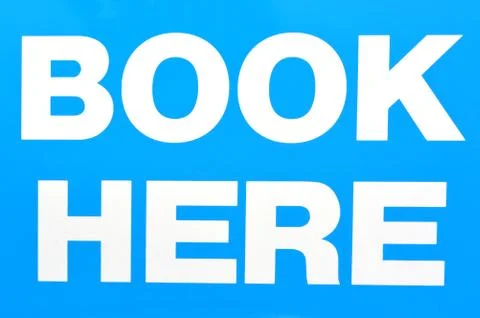 Sign of book here Stock Illustration