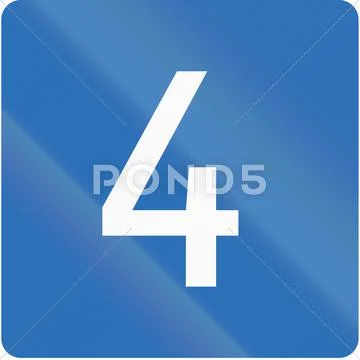 Sign of Bundesstrasse (Federal Road) in Austria Stock Illustration