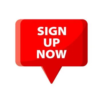 Sign up button icon in flat style. Login ui vector illustration on isolated.. Illustrazione stock