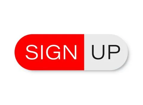 Sign up button icon in flat style. Login ui vector illustration on isolated.. イラスト素材