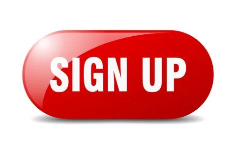 Sign up button. sign up sign. key. push button. Stock Illustration