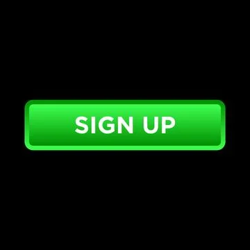 Sign up button website vector template Illustrazione stock