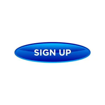 Sign up button website vector template Stock Illustration