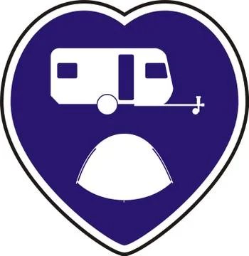 Sign Camping Stock Illustration