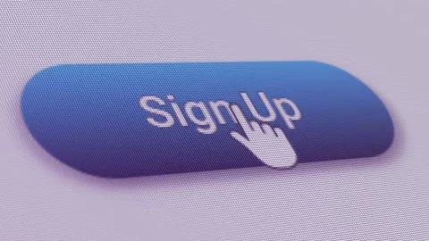 Sign Up Click Extreme Close Up Video stock 145420534