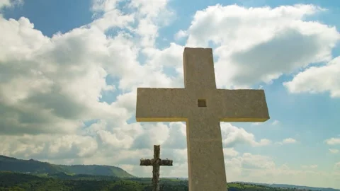 A sign on a cloudy day 스톡 동영상 156846732