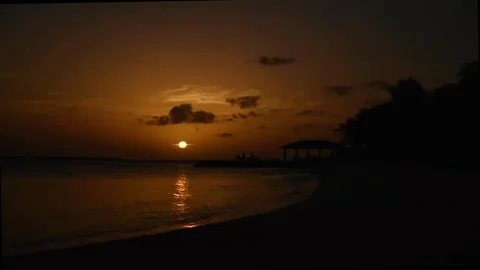 A sign on a cloudy night Video stock 156024394