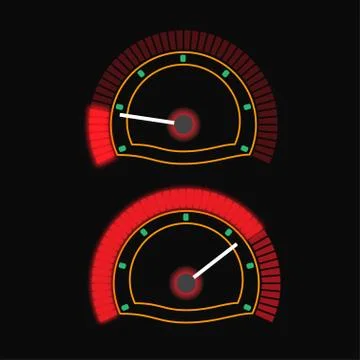 Sign colorful speedometer. Vector logo for web design, mobile and infographics Stock Illustration